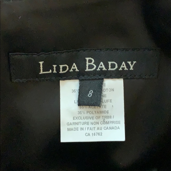 LIDA BADAY size 8 black cocktail dress in excellent condition - Picture 4 of 7
